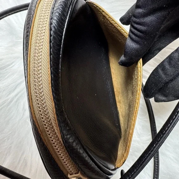 Loewe Black Leather Crossbody Bag with Textured Finish - Picture 10 of 15